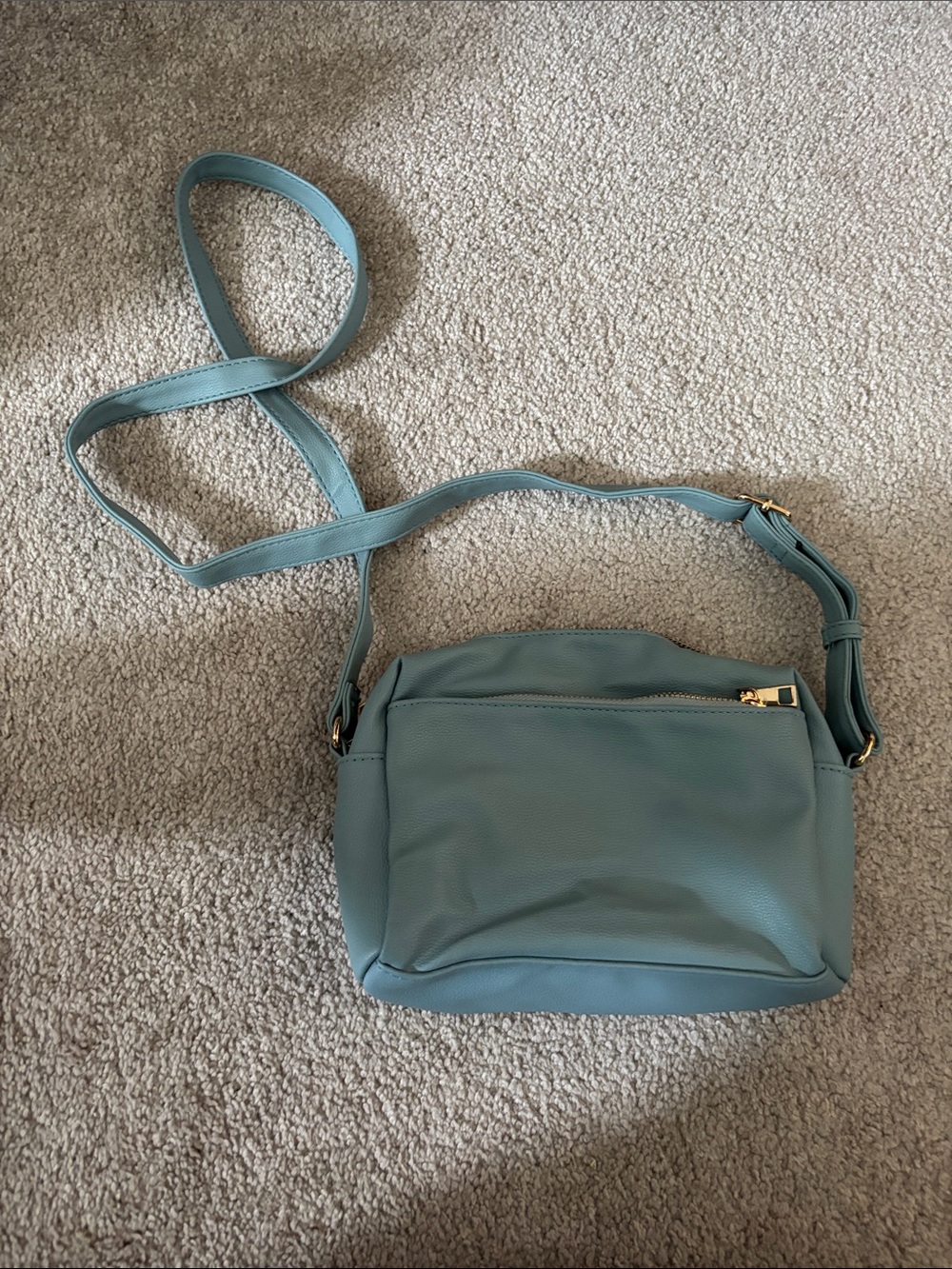Blue crossbody bag
